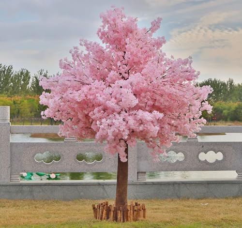 Product: Cherry Blossom Artificial Tree, Fake Pink Cherry Blossom Tree for Indoor/Outdoor, Christmas, Garden, Home, Office, Gorgeous Lifelike, Round(2 * 1.8m)