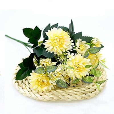 Silky Flower Store Artificial Flower in Pot, Gerbera Silk Flowers, Camellia Daisy, Blauw, 32cm 9 9 Product: ZHOUYANB Artificial Flower in Pot A Bunch of Gerbera Silk Flowers Decoration Camellia Daisy Wedding Home DIY Plant Arrangement (Blauw 1)