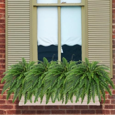 Product: Dkaltm Artificial Boston Fern Bush- Set of 2 Large Artificial Ferns for Outdoors, 45Inch Large Faux Ferns, Suitable for Office & Living Room Decor, 55Branches for Each Bouquet