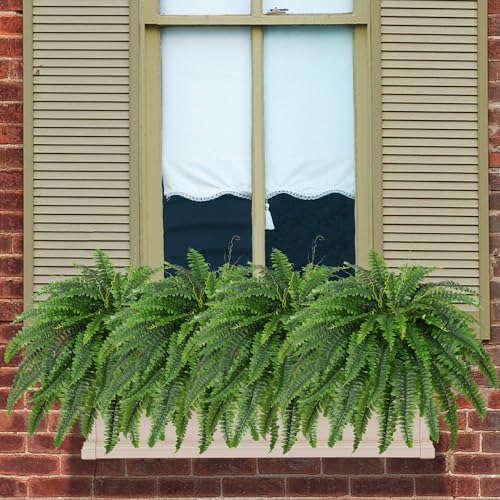 Product: Dkaltm Artificial Boston Fern Bush- Set of 2 Large Artificial Ferns for Outdoors, 45Inch Large Faux Ferns, Suitable for Office & Living Room Decor, 55Branches for Each Bouquet
