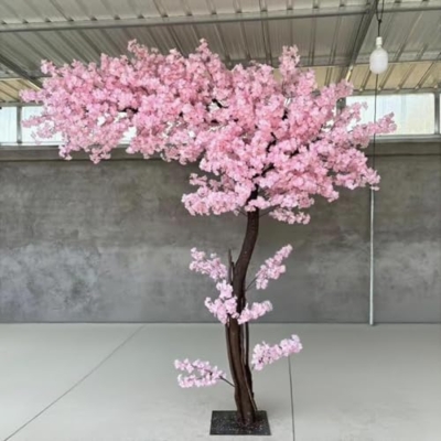 Product: Handmade Light Pink Cherry Tree, Large Artificial Cherry Tree, with Blossom Branches, for Indoor and Outdoor Decor Home Wedding Hotel Shopping Mall Decor,001,1.6x1.6m5.2x3.2ft