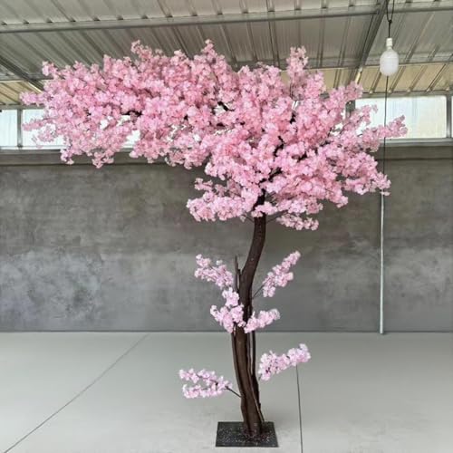 Product: Handmade Light Pink Cherry Tree, Large Artificial Cherry Tree, with Blossom Branches, for Indoor and Outdoor Decor Home Wedding Hotel Shopping Mall Decor,001,1.6x1.6m5.2x3.2ft