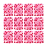 Product: Rose Red Artificial Flower Panels, 12 PCS Flowers Wall Artificial Silk Dark Pink, 15.75 x 23.62 x 0.79inch Flower Wall Panel for Wedding, Party (Pink + Rose Red)