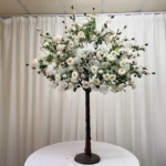 Product: Simulated Peony Tree, Indoor Artificial Tree Decoration Landscaping Large Floor-Standing Flower Art Hotel Shopping Mall Props Ornaments 2.5M
