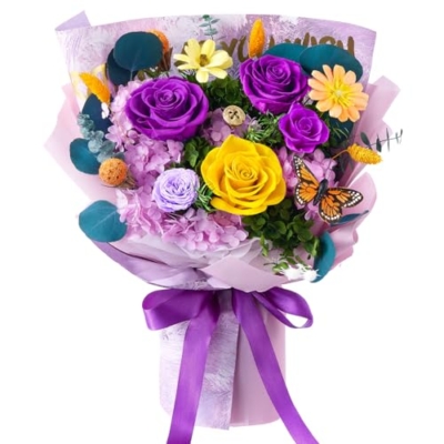Product: Beaulasting Roses Flowers for Delivery Prime Forever Flowers Preserved Roses Bouquets Purple Flower Birthday Gifts for Women Valentine's Day Mothers Day Graduation