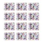 Product: RIAHNEAH Flower Wall Panels, Artificial Flower Wall Backdrop, 12 PCs of 15 x23 Inch 3D Silk Rose Wall, Wedding Floral Mat for Stage Party Photo Background Home Decoration