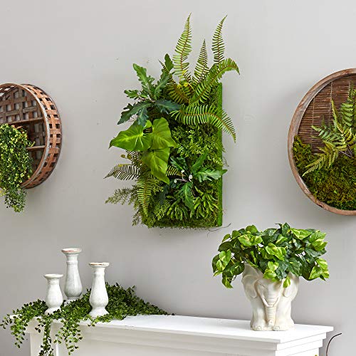Product: Nearly Natural 24in. x 16in. Mixed Foliage Artificial Living Wall