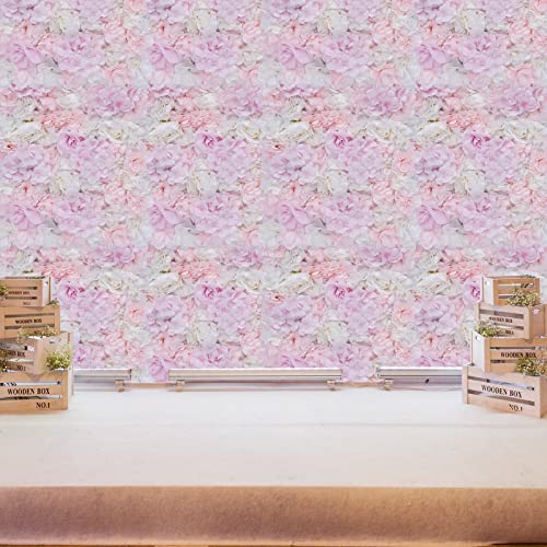 Product: LyteNest Artificial Flower Wall Panel Set of 12 with Realistic Dahlia Rose Hydrangea Flowers for Indoor Outdoor Decoration Privacy Screen Backdrop