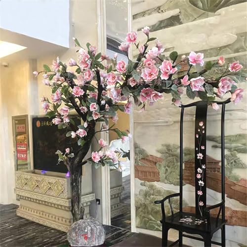 Product: Artificial Trees Outdoor Plants Artificial Magnolia Flower Tree ， Indoor Tall Faux Plant for Home Decor - Fake Magnolia Flower Trees Suitable for Indoor and Outdoor Living(3 * 3m/118 * 118in)