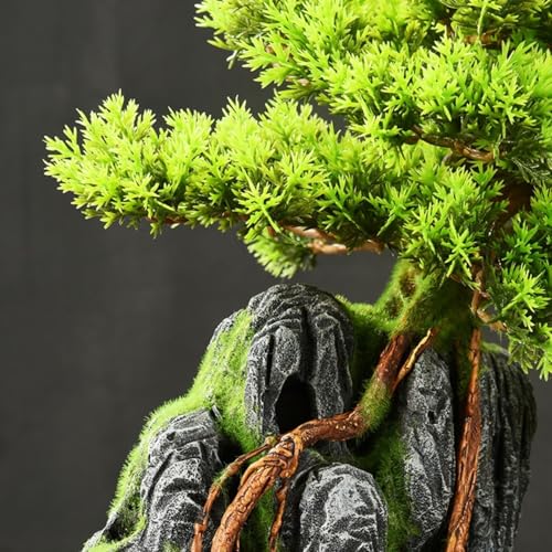 Product: MOOWI Artificial Bonsai Tree Artificial Bonsai Tree with Ceramic Round Pot Fake Plant Ornaments for Living Room Entrance TV Cabinet Artificial Trees Plants