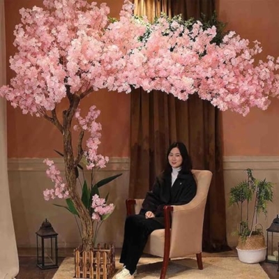 Product: Stunning Realistic Artificial Cherry Blossom Tree - Perfect Indoor/Outdoor Hotel Decoration - Realistic Leaves and Flowers, 1.2ftx1.5m