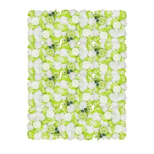Cncestore 12Pcs Artificial Flower Wall Panel Wedding Party Venue Background Decor 38 * 38cm - Artificial Flower Arrangements Product: Cncestore 12Pcs Artificial Flower Wall Panel Wedding Party Venue Background Decor 38 * 38cm