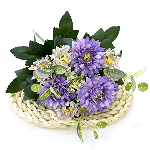 Silky Flower Store Artificial Flower in Pot, Gerbera Silk Flowers, Camellia Daisy, Blauw, 32cm 2 2 Product: ZHOUYANB Artificial Flower in Pot A Bunch of Gerbera Silk Flowers Decoration Camellia Daisy Wedding Home DIY Plant Arrangement (Blauw 1)