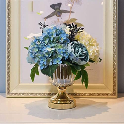 Product: LOPAYUHB Artificial Flower with Pot Orchid Artificial Flowers Wedding Backdrop Artificial Flower with Gold Vase Candleholder Table Stand Party Decor Room Decoration Orchid