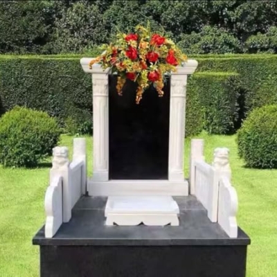 Product: Jucgghk Vivid and Realistic Floral Art 36" Large Fall Greens-Oranges Artificial Flowers,Fall Cemetery Arrangements for Grave Tombstone Decorations