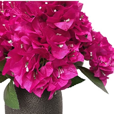 Product: Artificial Bougainvillea Bush Silk Flowers Bouquet for Home Garden Wedding Decor Bougainvillea Flower Shrubs (Violet - Pack of 12)