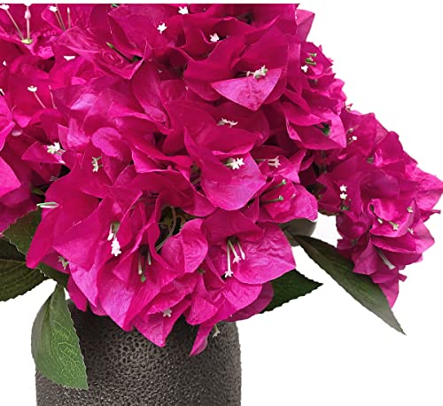 Product: Artificial Bougainvillea Bush Silk Flowers Bouquet for Home Garden Wedding Decor Bougainvillea Flower Shrubs (Violet - Pack of 12)