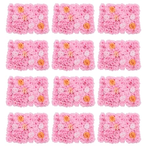 Product: WUSILILU 12Pcs Artificial Silk Flower,Hanging Wall Panel Romantic Floral Backdrop for Party,Wedding Photography Decoration