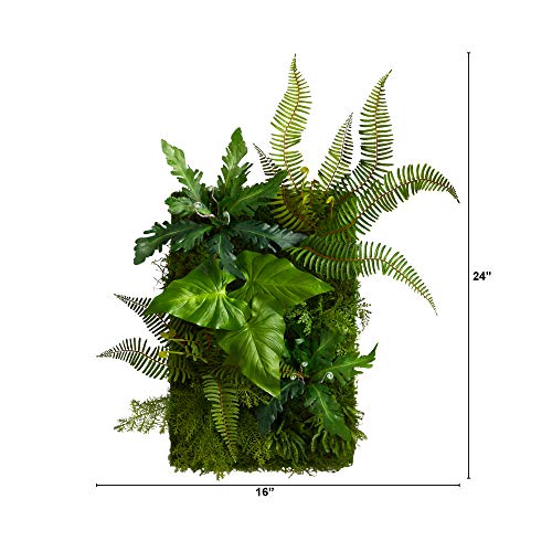 Product: Nearly Natural 24in. x 16in. Mixed Foliage Artificial Living Wall