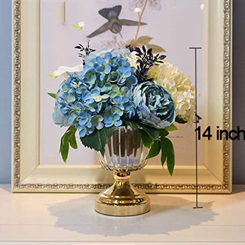 Product: Artificial Flower with Pot Orchid Artificial Flowers Wedding Backdrop Artificial Flower with Gold Vase Candleholder Table Stand Party Decor Room Decoration Orchid