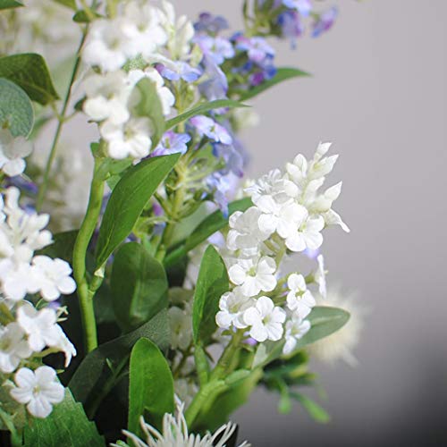 Product: SLCHJXS Artificial Flower in Pot Artificial Flowers with Ceramic Vase, Silk Flower Arrangements for Dining Room, Fake Flower Bouquet for Home Wedding Decor Artificial Plant Flower Arrangem
