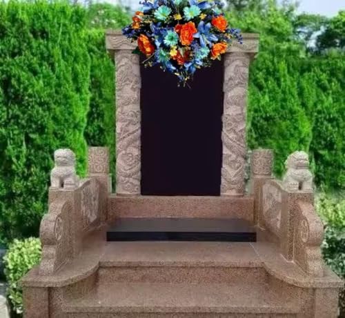Silky Flower Store Artificial Cemetery Saddle Floral Arrangement, Spring Flowers Memorial Gravestone Decoration, 36 Inches 4 4 Product: Jucgghk Vivid and Realistic Floral Art Bright Spring Flowers Cemetery Saddle,Artificial Headstone Saddle for Outdoor Gravestone Decorations