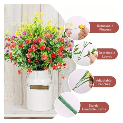 Silky Flower Store Artificial Spring Camellia Faux Flowers, Multicolor Home Decoration, 36 pcs 10 10 Product: ZGHQHCDRH 12/18/30/36 pcs Artificial Spring Camellia Multicolor Realistic Fake Flowers and Shrubs Home Decoration(36PCS)
