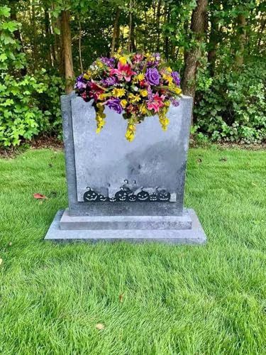 Product: Jucgghk Vivid and Realistic Floral Art 36" Bright Cemetery Saddle Flowers, Beautiful Memorial Day Saddle for Cemetery Headstone