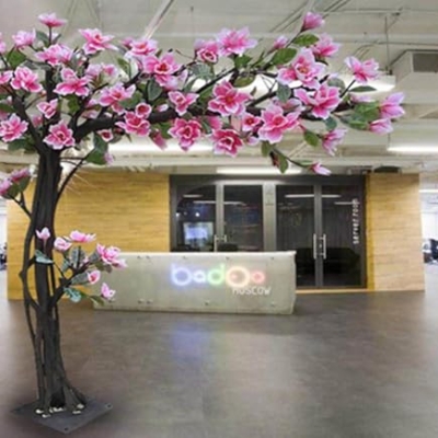 Product: Artificial Trees Outdoor Plants Artificial Magnolia Flower Tree ， Indoor Tall Faux Plant for Home Decor - Fake Magnolia Flower Trees Suitable for Indoor and Outdoor Living(3 * 3m/118 * 118in)