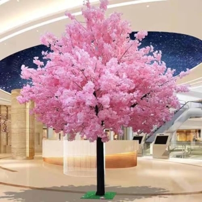 Product: Handmade Light Pink Cherry Tree, Large Artificial Cherry Tree, with Blossom Branches, for Indoor and Outdoor Decor Home Wedding Hotel Shopping Mall Decor,001,1.5 * 1.5m/4.9x4.9ft