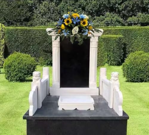 Product: Jucgghk Vivid and Realistic Floral Art Spring Cemetery Flowers,Grave Site Flower,Headstone Flower,Flower for Cemetery