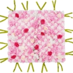 Product: Cncestore 3.28 * 3.28ft Artificial Flower Wall Panels with Straps, Artificial Flower Background Flower Wall Mat