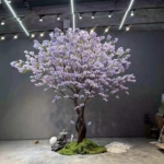 Product: Artificial Trees| Large Artificial Lilac Tree| Fake Handmade Dense Blue Purple Lilac Tree| for Home Office Christmas Holiday Garden Farmhouse Decor(8FT)