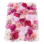 Product: PROYONGOO 6 PCS Flower Wall Panel Floral Backdrop, 15.7 * 23.6inch 3D Silk Hydrangea Rose Floral Panel, Artificial Flower Wall Faux Flower Panel for Wedding, Party, Home Decor