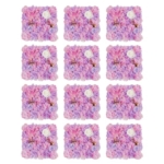 Product: Cncestore 12pcs Artificial Silk Rose Flowers Backdrop Wall Panel for Wedding Venue Decor