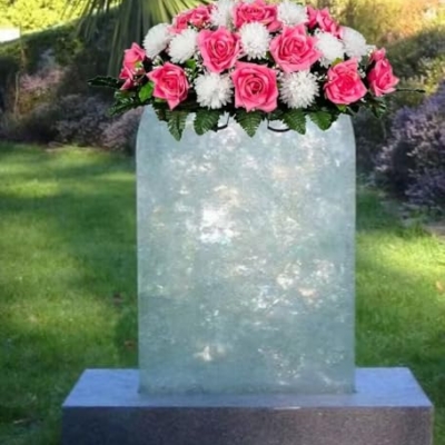 Silky Flower Store Cemetery Saddle Floral Grave Arrangement Pink Open Rose White Mum, Artificial Memorial Tombstone Flowers, 30x21x10in 11 11 Product: Jucgghk Vivid and Realistic Floral Art Beauty Pink Open Rose and White Mum Cemetery Saddle,Mothers Day Headstone Saddle,Cemetery Flower Arrangement for Grave