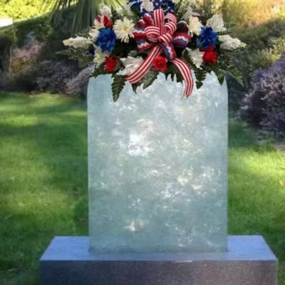 Silky Flower Store Artificial Cemetery Saddle Floral Arrangement, Patriotic Memorial Headstone Flowers, 32in 9 9 Product: Jucgghk Vivid and Realistic Floral Art Beautiful Patriotic, Memorial Cemetery Saddle Arrangement,Cemetery Flowers for Headstone Arrangement