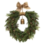 Product: Jauksrola Daisy and Lavender Wildflower Spring Artificial Spring Wreath Silk Summer for Front Door Home Wall Wedding Festival Farmhouse Holiday Decor (20 inches)