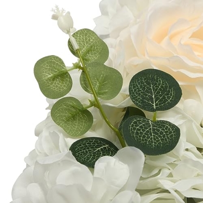 Product: INPAITOO Artificial Flower Wall Panel, 12Pcs 3D Flower Floral Backdrop, 15 * 15in Artificial Flower Wall Background Silk Rose Mat, Flower Backdrop Faux Flowers Panel for Wedding