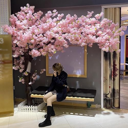 Product: Handmade Light Pink Cherry Tree, Artificial Cherry Blossom Tree, with Blossom Branches, Cherry Tree for Wedding Event Indoor Outdoor Party Restaurant Mall Decoration,001,1.2x1.0m/3.9x3.2ft