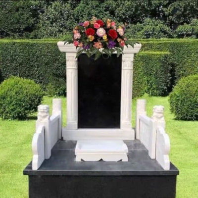 Product: Jucgghk Vivid and Realistic Floral Art Handmade Easter Flower Cemetery Saddle ，Spring Cemetery Flowers，Cemetery Decoration ，Grave Site Flower for Headstone Flower