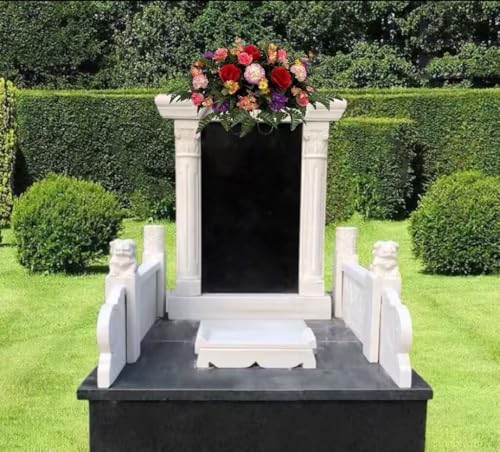 Product: Jucgghk Vivid and Realistic Floral Art Handmade Easter Flower Cemetery Saddle ，Spring Cemetery Flowers，Cemetery Decoration ，Grave Site Flower for Headstone Flower