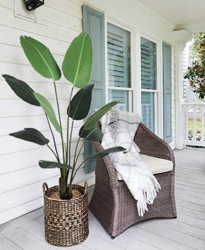 Product: 62''T Artificial Birds of Paradise Plant Tropical Palm Tree for Home Decor Indoor Large Potted Fake Floor Plant 2 Pack
