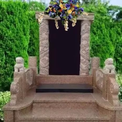 Product: Jucgghk Vivid and Realistic Floral Art 36" Blue and Cream Cemetery Saddle,Artificial Memorial Day Saddle for Cemetery Headstone