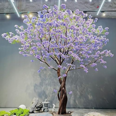 Product: Large Artificial Trees| Simulated Lilac Tree| Large Dense Blue Purple Handmade Fake Lilac Tree| for Home Office Garden Farmhouse Christmas Holiday Decor(10FT)
