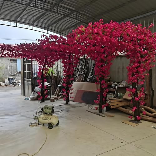 Silky Flower Store Artificial Bougainvillea Tree, UV Resistant Faux Floral Landscape Decor, Venue Decoration, 3x3m 7 7 Product: for Landscape and Venue Decoration Lifelike Bougainvillea Tree,Resistance Faux Blooming Flower,Uv- Resistance,for Spring, Summer, Autumn and Winte Decor,3 * 3m