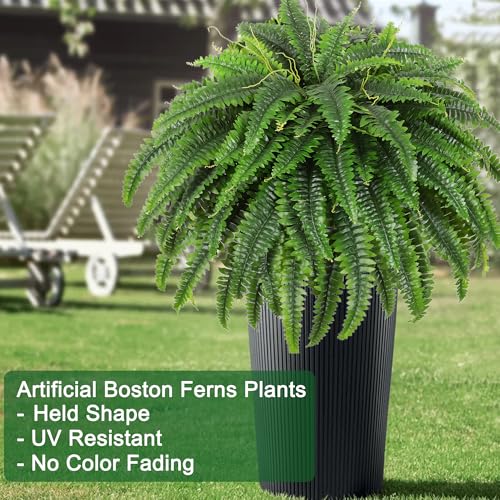Product: Dkaltm Single Silky Artificial Boston Fern Bush, 49Inch Large Artificial Ferns for Outdoors, Large Faux Ferns Artificial Plants,Suitable for Decorating Office, Living Room Faux Greenery,95Branches