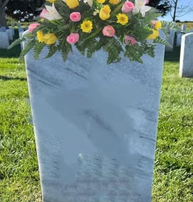 Product: Jucgghk Vivid and Realistic Floral Art Spring Cemetery Flowers, Cemetery Decoration Headstone Flower,Outdoor Grave Decorations for Gravestone Grave Yard Ground Outdoor