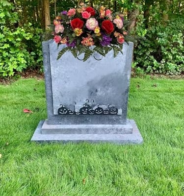 Product: Jucgghk Vivid and Realistic Floral Art Handmade Easter Flower Cemetery Saddle ，Spring Cemetery Flowers，Cemetery Decoration ，Grave Site Flower for Headstone Flower