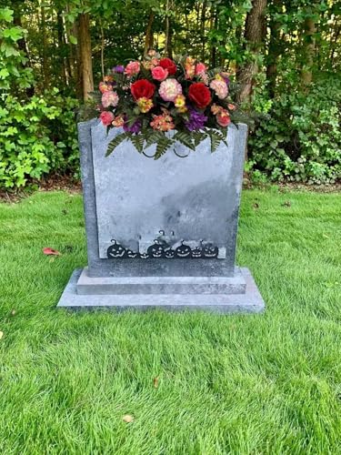 Product: Jucgghk Vivid and Realistic Floral Art Handmade Easter Flower Cemetery Saddle ，Spring Cemetery Flowers，Cemetery Decoration ，Grave Site Flower for Headstone Flower